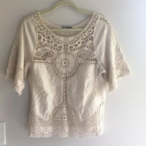 Liquid by Seoni Crocheted top, size small